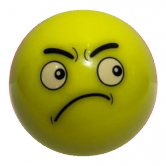 Ball Emoji Yellow Mad